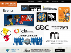 Champlain College Game Studio Events