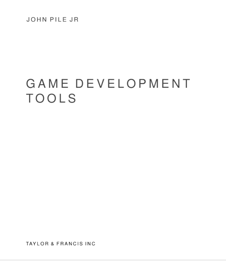 Game Dev Tools Book Cover Thumbnail
