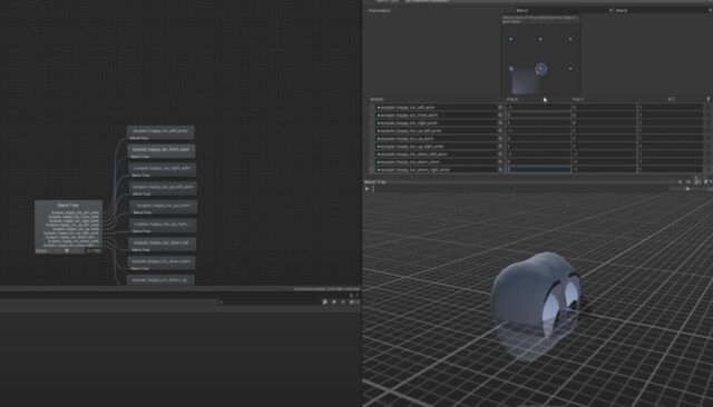 Screenshot of BlendTree in Unity